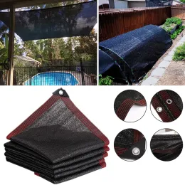 Reti Nero AntiUV Parasole Rete Copertura per piante Maglia Giardino Capannone Gazebo Tenda da sole per esterni Rete ombreggiante Copertura ispessita al 90%