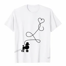 1950s Sock Hop Costume T-Shirt - Dog Cute Poodle Heart Camisas Men Classic Normal Tops Tees Faddish Cott Men Tshirts A7vD #