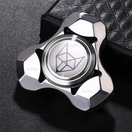 Dekompressionsleksak Ny rostfritt stål Metal Fidget Spinner Vuxen EDC Antistress Hand Spinner Office Toy Autism Stress Relief Toys T240325