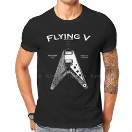 The Flying V Classic Style Tshirt Bass Guitar Rock Rock Music Top Quality Hip Hop Graphic Cirl