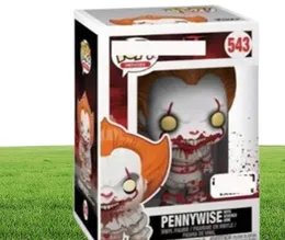 Funko Pop Figures Clown Back to the Soul Hand Office Model It Decoration Toy Pennywise Master versione 5438057364