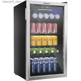냉장고 냉동실 음료 음료 및 냉각기 126 미니 쿨러 유리 도어가있는 작은 쿨러 조절 가능한 선반이있는 작은 쿨러 (라이브). Q240326