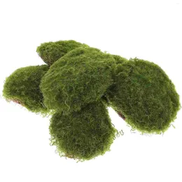 Decorative Flowers DIY Artificial Moss Stone Imitated Mossy Decor Bonsai Micro Faux Ornament Rocks Green Home