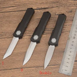 Pagan rakt ut Mini UT MT2021 Aluminiumhandtag Mark 204p Blad Survival EDC Camping Hunting Outdoor Kitchen Tool Key Utility Knife