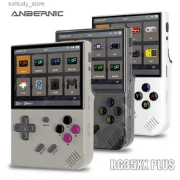 لاعبي اللعبة المحمولة Anbernic RG35XX Plug Retro Handheld Game Player مع 64G TF 5000+Support Classic Games Support HDMI Portable Travel Gifts Q240326