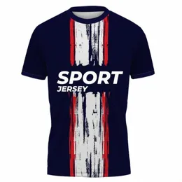 الرجال الجريين compri tshirts Quick Dry Dry Soccer Jersey Fitn الضيقة للملابس الرياضية الرياضة الرياضة قصيرة الأكمام قميص التنفس k60l#