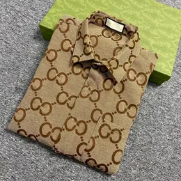 メンズデザイナーメンズシャツ長袖シャツビジネスファッションボウリングクラシックシャツ高品質の刺繍レタリング服カーディガンシャツアジアサイズ