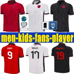 23 24 24 Albania Soccer Jerseys Drużyna narodowa Kristjan Asllani Marash 2023 2024 Euro Home Away Away Away Kumbulla Myrto Uzuni Nedim Bajrami nowe sportowe koszulki piłkarskie dla dzieci