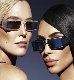 2021 квадратные солнцезащитные очки, зеркальные маленькие прямоугольные солнцезащитные очки Kim, женские Lunette De Soleil Femme zonnebril dames8824088