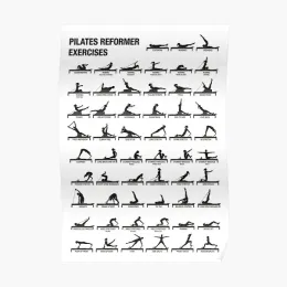 Calligraphy Pilates Reformer Poster Picture Home Wall Vintage Painting Decoration Decor Room Funny Art Mural Print Modern No Frame