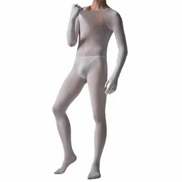 Transparenter sexy Herren-Overall mit offenem Rücken, Bodystocking, Schwarz, durchsichtig, Onesies, Bodysuit, schmale Passform, Strumpfhosen, Pyjamas für Paare, 168j #