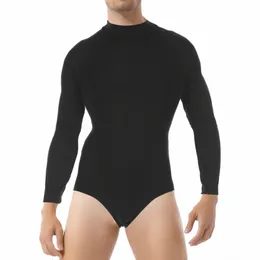 Mens Sports Jimnastik Egzersiz Bodysuit Tek Parçalı Egzersiz Dance Tavan Alanı Çarşı Pop Butt Kasık Unitard Romper Sweatwear U8ZR#