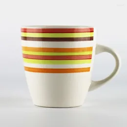 머그잔 다채로운 클래식 세라믹 손으로 그린 ​​컵 커피 밀크 음료 주스