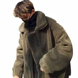 cott Thick Lamb Wool Coat Men's 2022 New Winter Padded Jacket Hg Kg Style Student Warm Jacket Men's Clothing h0xU#