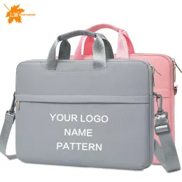 Backpack Custom Laptop Bag With Logo 13/14/15 Inch Computer Protective Case Portable Work Bag Printed Photo Name Pattern