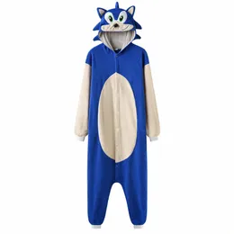 Hayvan Kirpi Onesie Kigurumis Erkekler İçin Yetişkin Unisex Pijama Kış Lg Kollu Takım Sevimli Gevşek Stil Parti Kıyafet P56H#