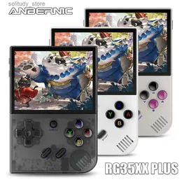 Jogadores de jogos portáteis ANBERNIC RG35XX Plus Retro Handheld Game Console Suporte HDMI TV Output 5G WiFi Bluetooth 4.2 3.5 Inch I Screen Linux System Q240326
