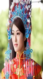 Theater Peking Opera Headdress wedding drama mascot Costume bride crown queen carnival women lady performance stage halloween carn8665953