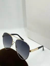 0801 Okulary przeciwsłoneczne Panie Mężczyźni Moda Owalna Metal Fame Frame Antiultrawioletowe soczewki popularne letnie styl przeciwsłoneczny Najwyższa jakość F8607337