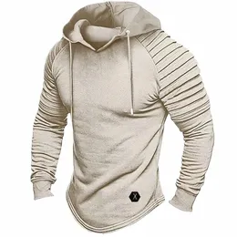 Felpa con cappuccio polare all'aperto tattica autunnale e invernale da uomo, tuta da caccia, pullover caldo decorato, giacca antivento da uomo F35H #