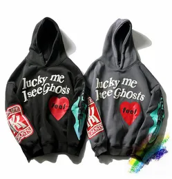 2021 New Kids Ghost Foaming Printing West Hoodie Men Women Lucky Me l Se Ghos Pullover Red Heart Feel Sweatshirts Ing46032457