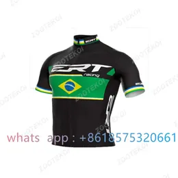 Brasil pro equipe de ciclismo camisa ciclismo verão bicicleta maillot ciclismo roupas estrada mtb camisa ciclismo topo ropa hombre 240321
