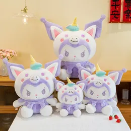 Unicorn Kuromi Bebek Hediye Peluş Oyuncak Yastığı Dönüştürücü