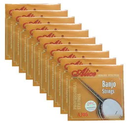 10 setler Alice Banjo Strings Kaplı Bakır Alaşım Yara DBGCG 5 Dizeler Set AJ057095601