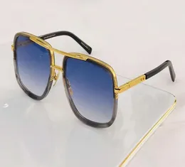 Óculos de sol quadrados clássicos 2030 lentes de gradiente azul de titânio dourado Sonnenbrille unissex moda de sol óculos occhiali da sole fi2019514