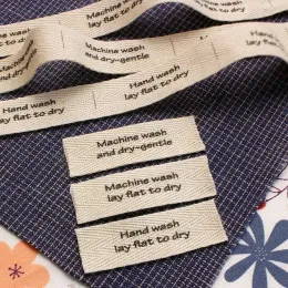 accessories Cotton Twill Webbing, Flat or Folded Labels, Printed Sewin Fabric,Custom Personalizada, Knitting or Crochet Labels, 15x50mm