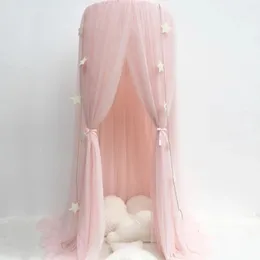 Zanzariera Tenda sospesa Decorazione stella Lettino Culla Baldacchino Tende in tulle per camera da letto Tenda da gioco per bambini Camera dei bambini 240311