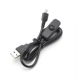 2024 USB To DC Cable 5V 2.5A Micro USB Cable Charger AC Power Supply for Raspberry Pi 4 4B 5V 3A Type C with Switch