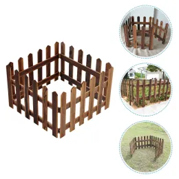 Portões pátio cerca de madeira piquete varanda decoração woodsy jardim partição natal decorativo ao ar livre cercas barras para