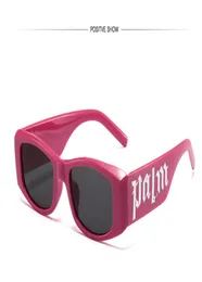 Moda luksusowe męskie projektant okularów przeciwsłonecznych retro kwadratowy mrożony pudełko litera kolorowy kolorowy trend filmowy Styl Ochrona UV 6008918
