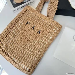 Hollowout Luxury Beach Bag Designer Stora vävda Tote Beach Bags Hollow Out Knitting Shopping Handväska Stickad kvinna Luxurys handväskor Brand Holiday Casual Totes Bags