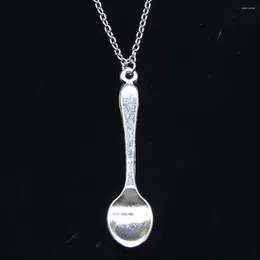 Chains 20pcs Fashion Necklace 54mm Spoon Pendants Short Long Women Men Colar Gift Jewelry Choker