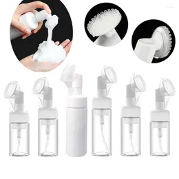 Garrafas de armazenamento 10pcs 100ml-250ml espuma de sabão vazio com espuma de silicone massagem escova corpo lavagem limpadores bomba dispensador recipientes