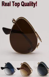 2020 óculos de sol dobráveis masculino mulher steampunk óculos feminino marca designer vintage óculos de sol dobráveis metal aviação 3479 gafas7453795