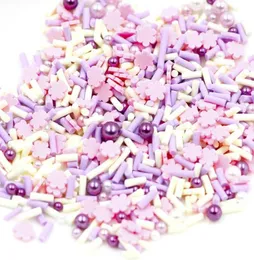 Kawaii Polimer Kil Kalp Sprinkles ve Pearl 20G sahte gıda Diy sahte çikolata Topsings Mücevher Bulguları Reçine Sanat Sarf malzemeleri7198551