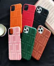 Designer iPhone12 Caso tendência Cartas em relevo para iPhone11 Capa de proteção para celular 7PLusxs Caso duro de proteção Cover5513756