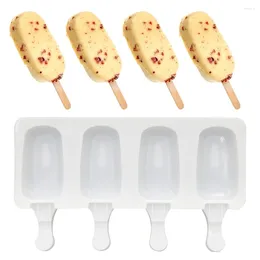 ベーキング型diyアイスクリームシリコーン金型3/4ホールポプシクルキューブメーカートレイチョコレートデザート金型キッチンガジェットケーキ装飾