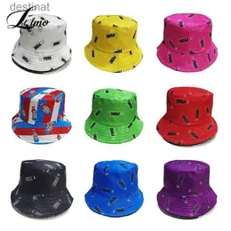 Cappelli a tesa larga Cappelli a secchiello Lettera Stampa Cappello a secchiello Cappello da pescatore Panama Cappello da uomo e da donna Stampa Prime Harajuku Cappello estivo hip-hop all'aperto Bob Gorilla C24326