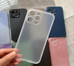 Для прозрачного iPhone PP Matte Phone Case 03 мм ультра тонкая тонкая матовая гибкая крышка корпуса 14 13 12 Mini 11 Pro Max XS XS XR 8 79192881