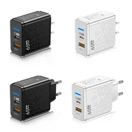 2 portas adaptador de carregador USB-A + pd tipo-c 33w adaptador de carregador de telefone portátil viagem escritório casa eua ue para xiaomi samsung iphone 14