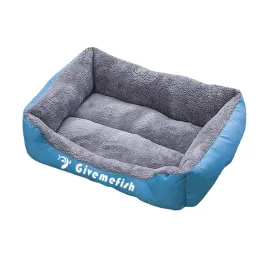 マットソフトソファ犬ベッドGivemefish Pet Bed Super Kennel Winter Warm Bed for Large Dog Pet Beds Puppy House Plusサイズの猫ベッドペット