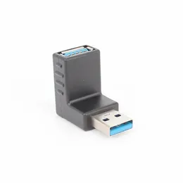 상단 팔꿈치 USB 3.0 남성에서 여성 직각 데이터 확장 컴퓨터 어댑터 L 유형 90 남성에서 여성 USB 어댑터