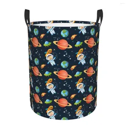 Wäschesäcke, Weltraum-Universum-Wäschekorb, großer Kleidungs-Aufbewahrungskorb, UFO-Raumschiff, Spielzeugbehälter, Organizer für Jungen und Mädchen