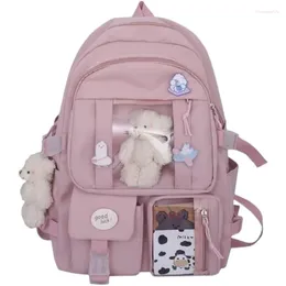 Backpack CMS Kawaii School For Teen Girls Back To Aesthetic Cute Adorable Lovely With Pin And Accessory