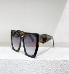 Çokgen şekli Cateye Güneş Gözlüğü Siyah Havana Gri Gradyan Lensler Kadın Moda Güneş Gözlükleri Occhiali Da Sole UV400 Koruma ile 6049782