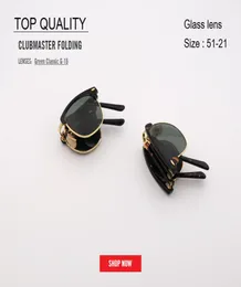 Wholefashion Club Women Master Sunglassesブランド折りたたみ可能な酢酸メスヴィンテージメンズファッションUV400